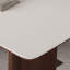 Table de salle à manger en bois massif de style crème-107203822