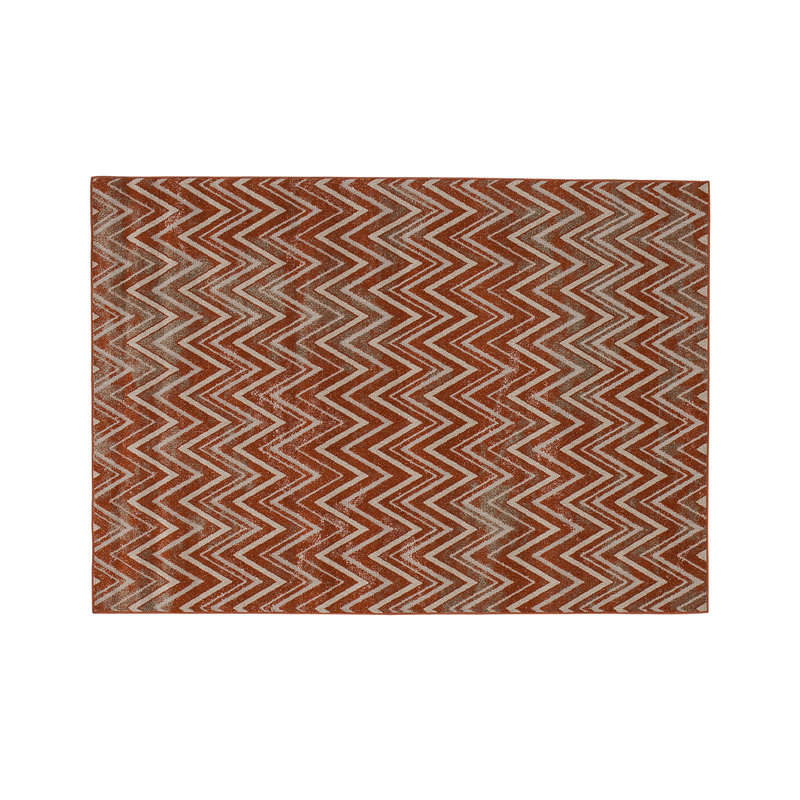 Tapis Pune, orange / beige