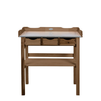 Potting Table with Drawers Brown Fsc 100%