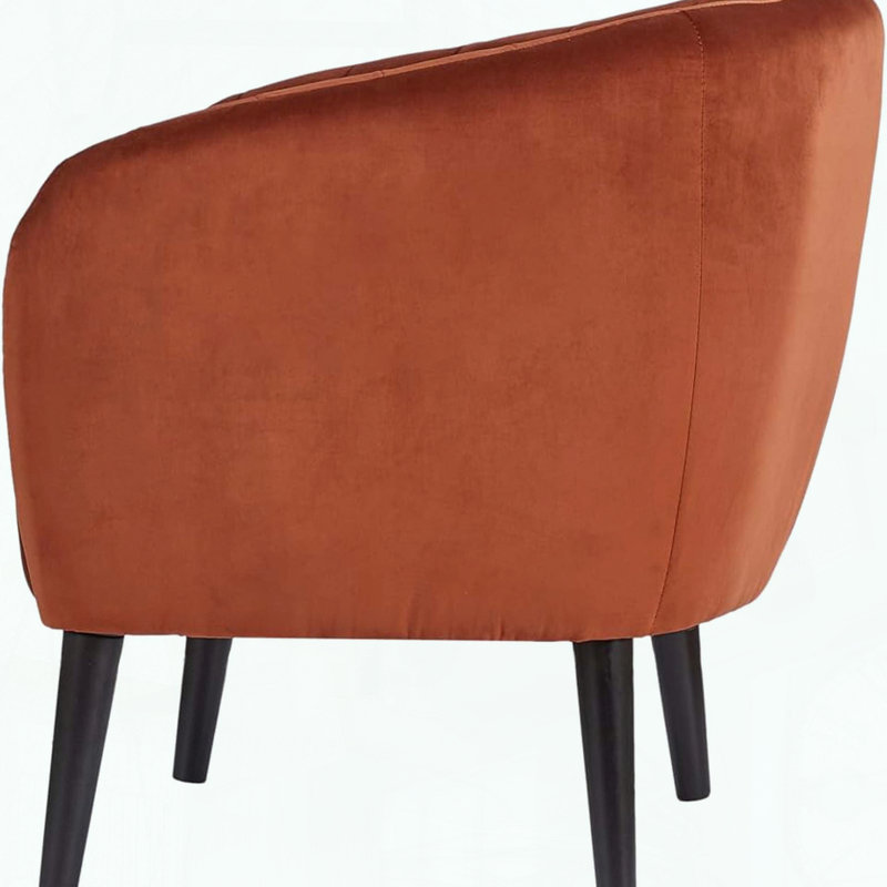 Fauteuil d'appoint Burnt Orange Barrel