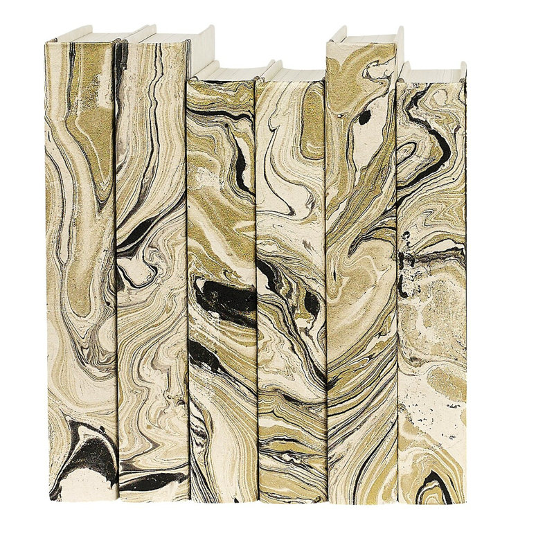 Entertainment Decorative Book, Black/Gold/Off White