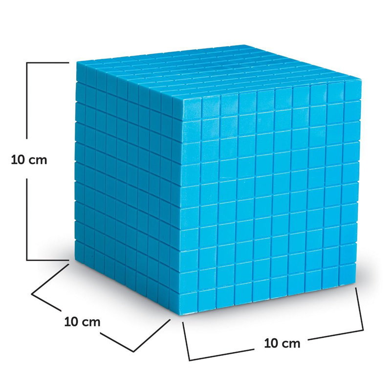 Base Ten Cube Plastic