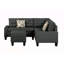 Canapé modulaire 6 pièces, gris-1385707776