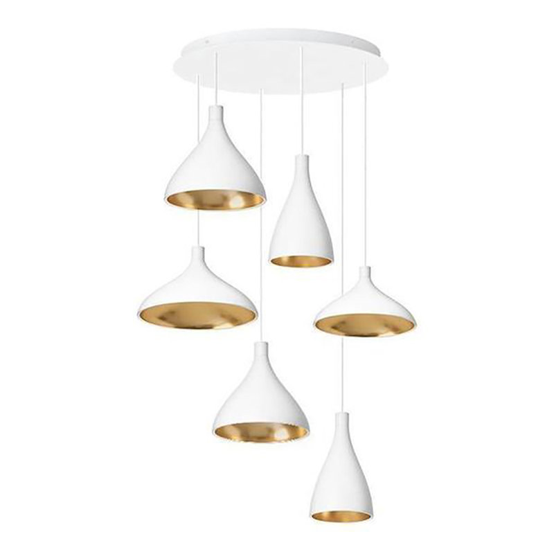 Swell Mix 2 Chandelier, White