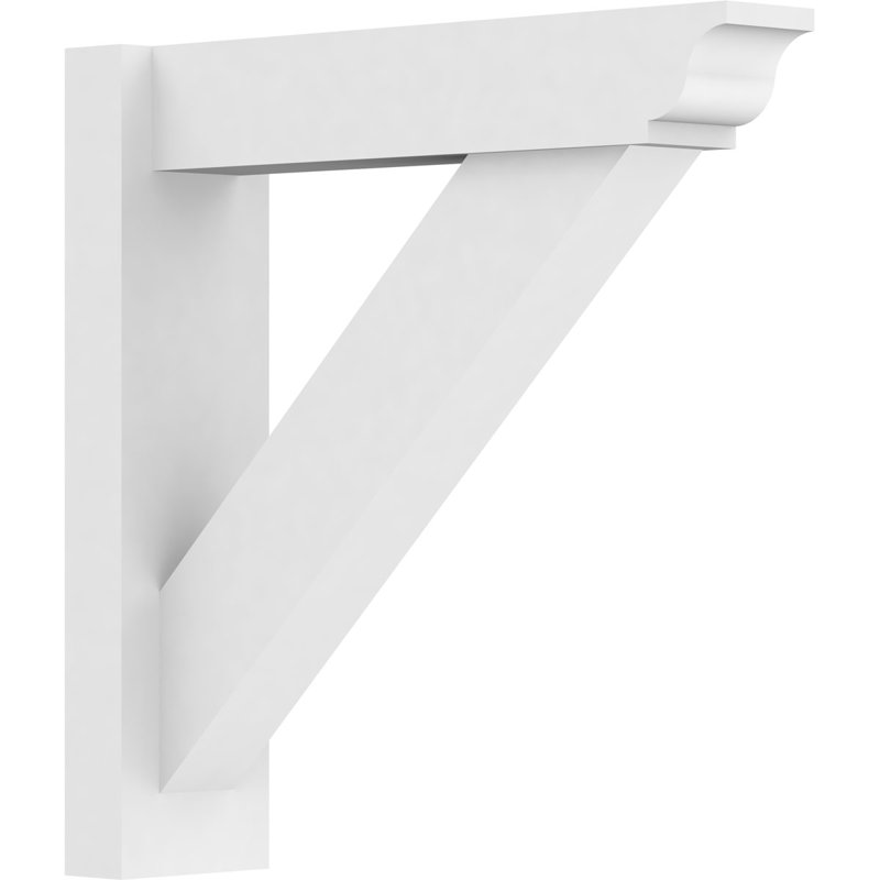 Persienne en PVC de qualité architecturale traditionnelle avec extrémités traditionnelles, L 5 po, H 20 po x P 20 po