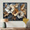 Clarise Goldem Hibiscus liquide Art Harmony II - Hibiscus Wall Art Decor