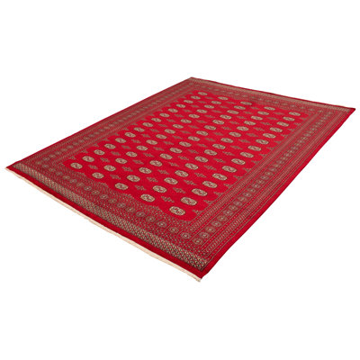 Tapis rouge foncé Finest Peshawar Bokhara 9 pi 2 po x 11 pi 5 po