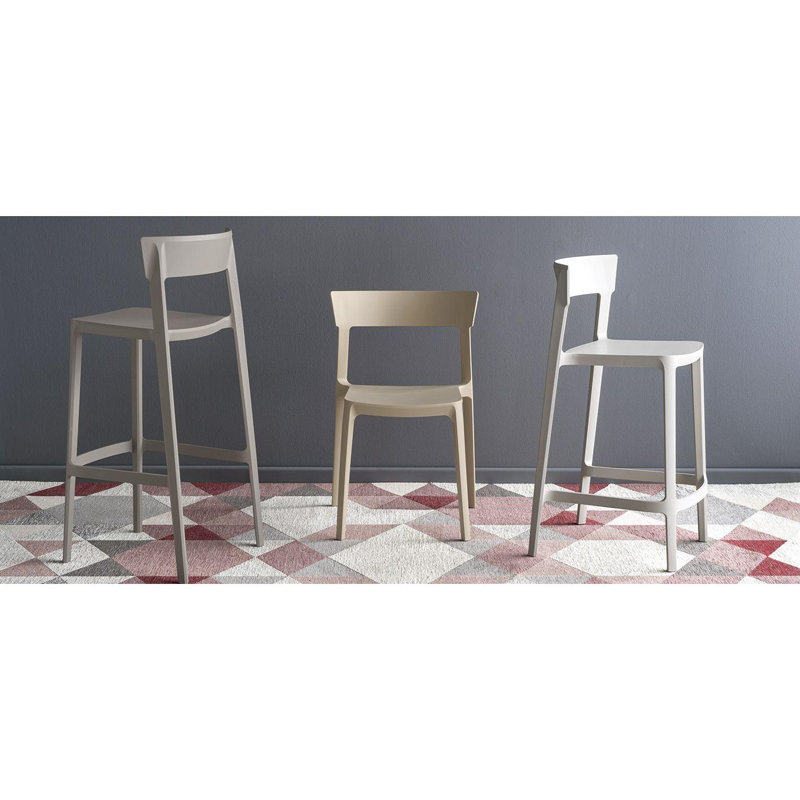 Skin Stackable Stool by Archirivolto, Matte Taupe