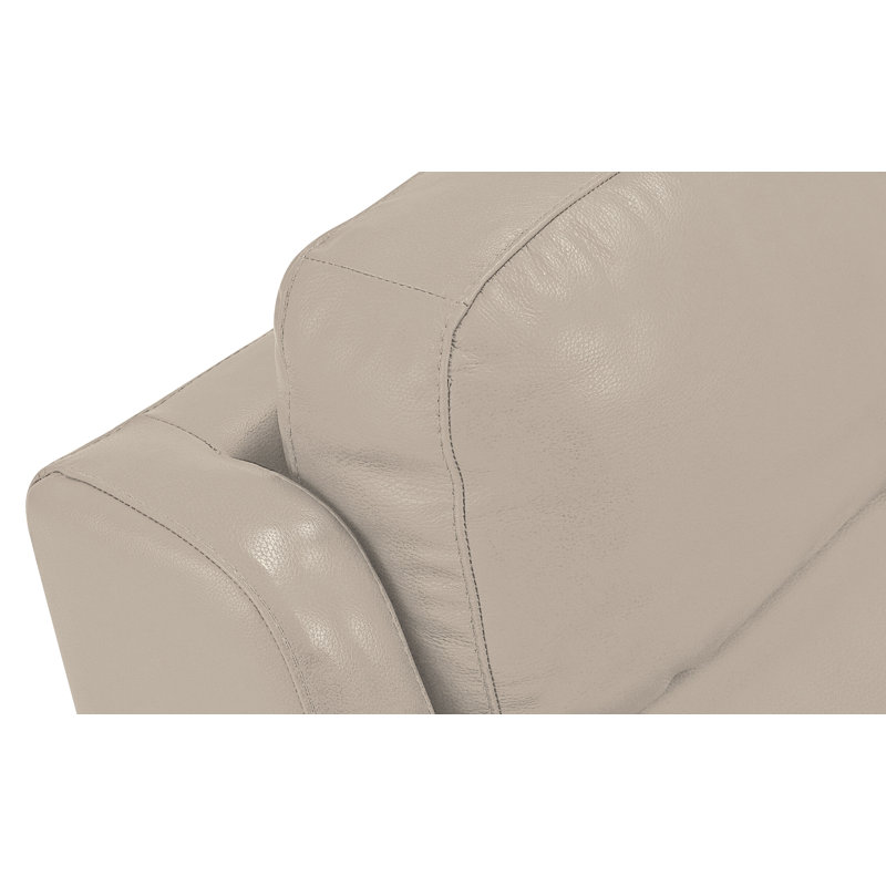 Granada Upholstered 90.5'' Power Reclining Sofa, Pearl Leather Match