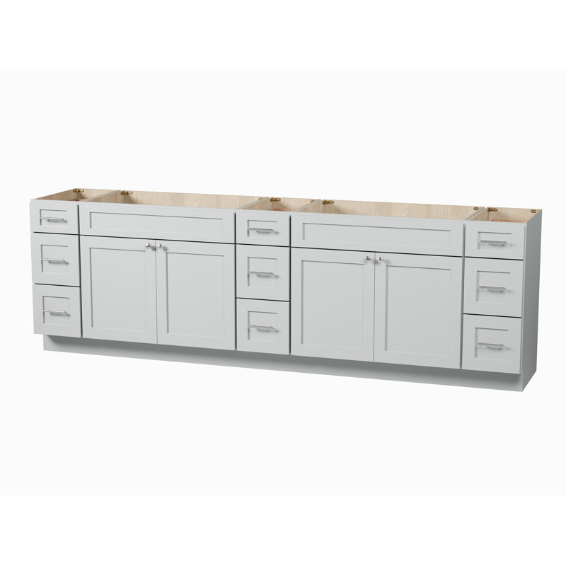 108 Base de meuble-lavabo double 108 seulement, Gris