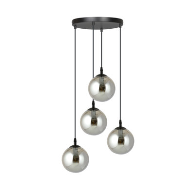 Cadesha 4 - Light Black Cluster Pendant