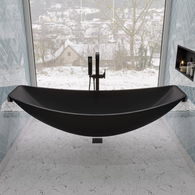 78.75'' x 33.5'' Soaking Fiberglass Bathtub