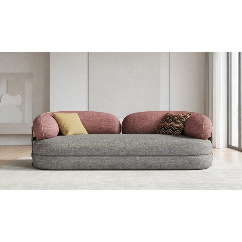 Canapé-lit convertible de 78,74 po de largeur, Gris