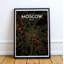 Moscow City Map - No Frame Print-570646930