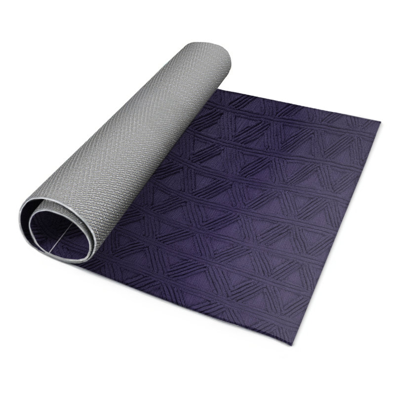 Trellis Purple Indoor and Outdoor Area Rug, Rectangle 9' x 12'
