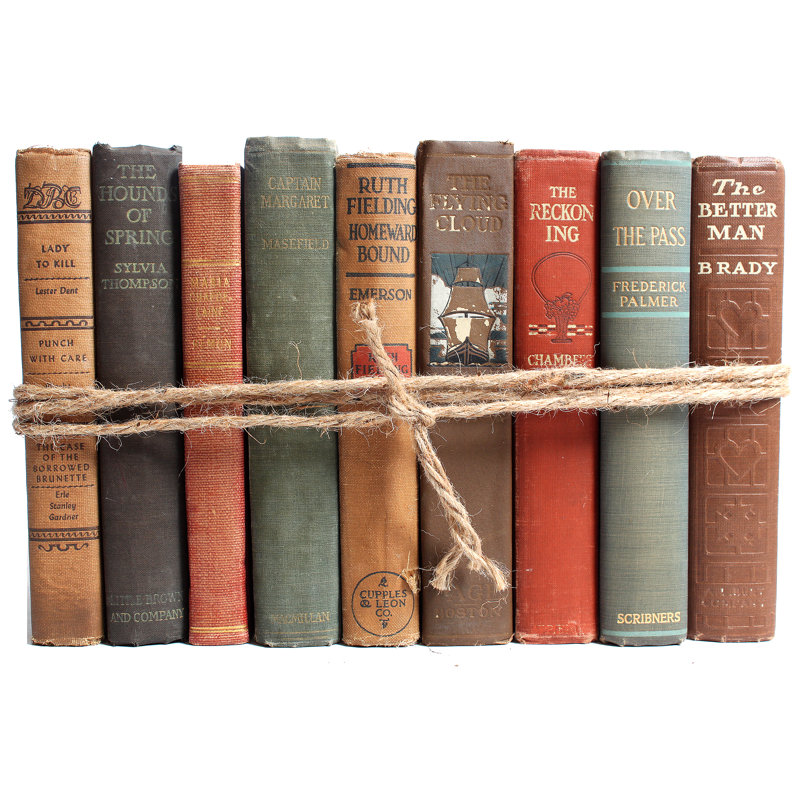 Ensemble de livres décoratifs Vintage Cabin Serefina