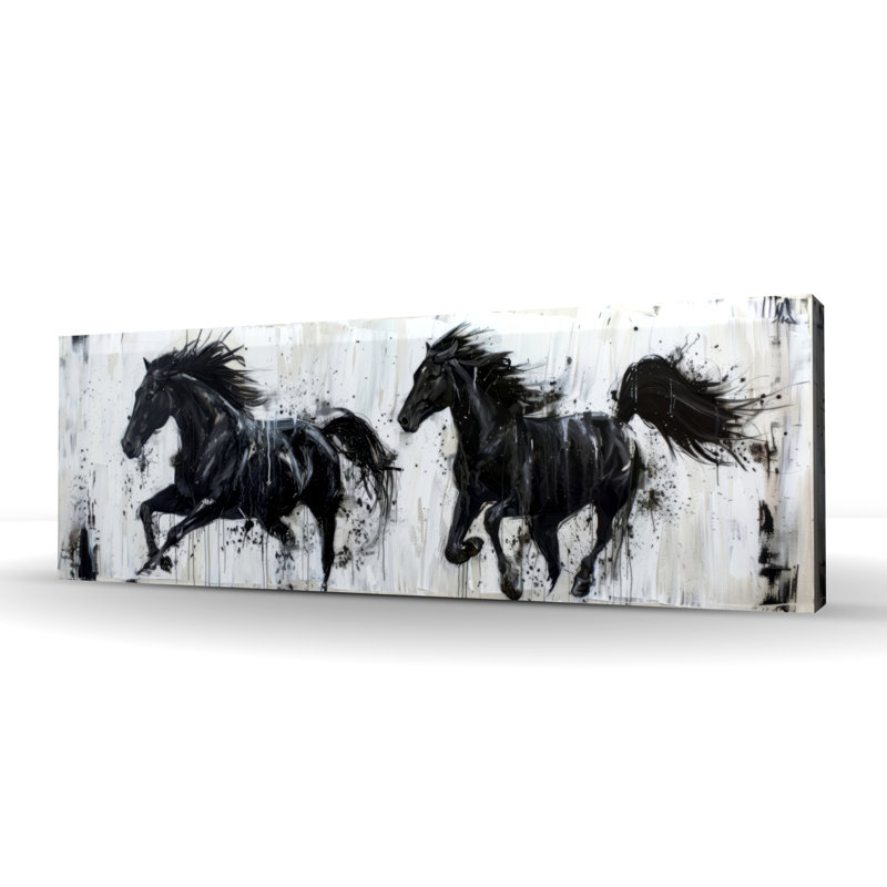 At a gallop - Gray Canvas Home Decor | Stylish Wall Art
