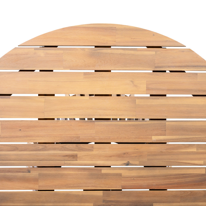 Table de salle à manger ronde en bois 46,83 pouces à l'abat-jour au look unique, structure stable, vaste patio à finition de surface pour un mélange harmonieux de plusieurs réglages, base distinctive, assemblage rapide