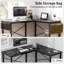 Bureau d'ordinateur en L Pinank