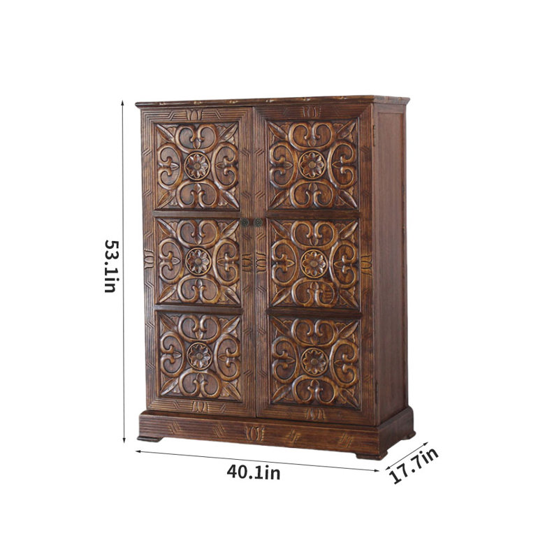 Solid Wood Accent Cabinet