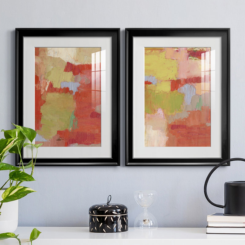 «Bright Costa I», reproduction encadrée de qualité supérieure, prête à être accrochée, H 30,5 po x l 22,5 po x P 1,25 po