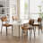 Stylishly Upholstered Tufted Faux Leather Dining Chair: Comfort Meets Elegance-1997632674