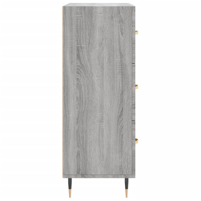 Haleigh 69.5cm W 3 - Drawer Chest of Drawers, Grey Sonoma