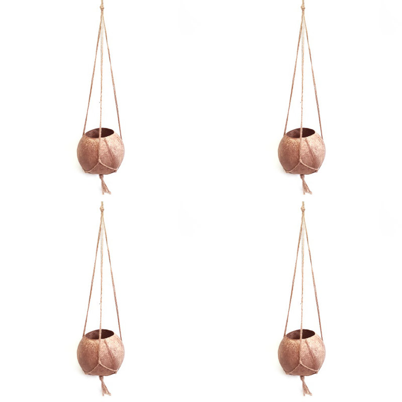 Pot suspendu en bois, 4