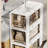 Slim Bathroom Storage Cabinet with Wheels-2006936437