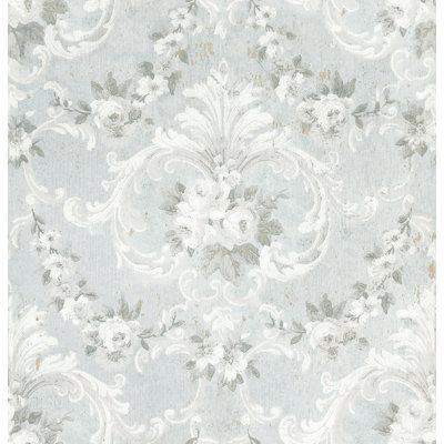 Non-Pasted Damask Wallpaper Roll