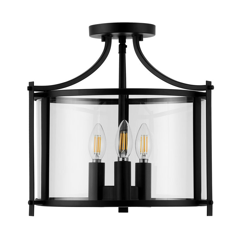 Plafonnier semi-encastré 3 lumières 15 po Firoza