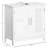 Under Sink Bathroom Cabinet - White 2 Doors Added Storage Space Extra