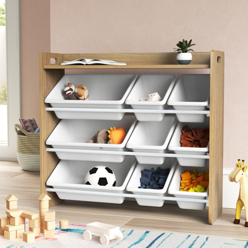 Eliseo Toy Organizer with Bins, Natural