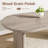 Farmhouse Oval Dining Table Seats 6-8, Water-Resistant Wooden Base for Kitchen Dining Room Office-1152040843-1152040836