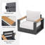Fauteuil de patio avec coussins