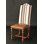 Muslin Upholstered Side Chair in Brown