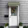 Awntech Charleston Acrylic Fabric Awning with Iron Scroll Arms