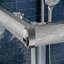 Cabine de douche carrée encadrée avec base 36 "x P 36" x H 72 "-78650749