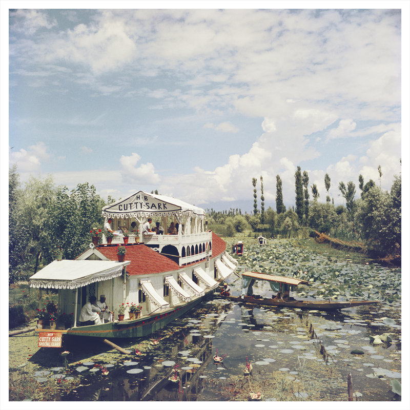 Jhelum River Print by Slim Aarons, 45" H x 45" W x 0.1" D, Unframed