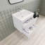 Meuble-lavabo flottant moderne simple Alcester Ivy Bronx-821752248