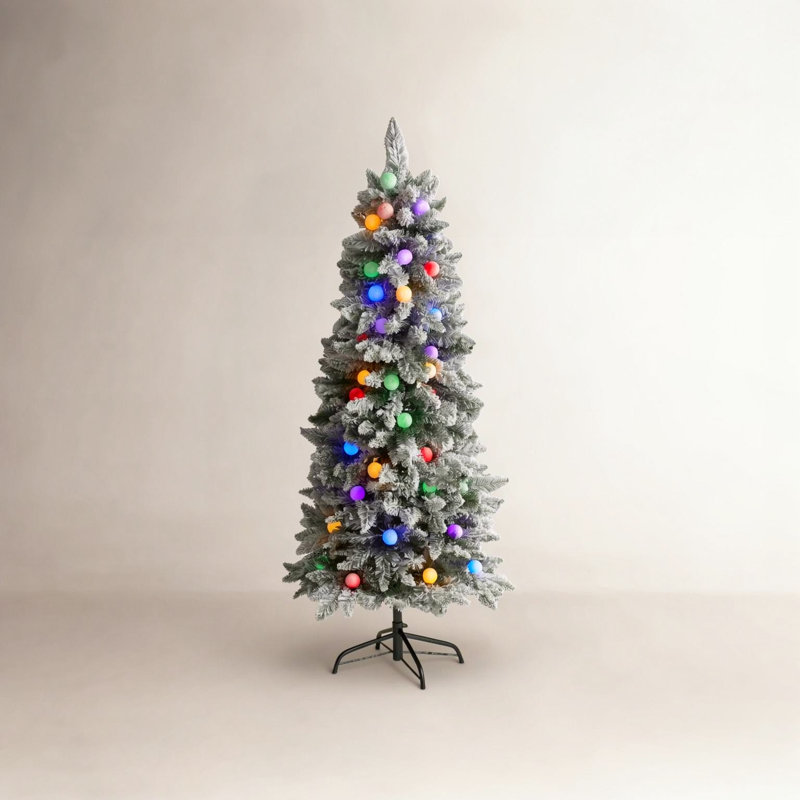 Lighted Artificial Christmas Tree, 5' H