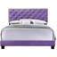 Structure de lit double transitionnel mauve - l 58 po x P 77 po x P 48 po Structure d'assemblage simple et à la mode qui s'harmonise à divers intérieurs avec une base et une construction stable de style magnifique