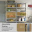 Vida Metal Height -Adjustable Shelving Unit-19298067-19298070