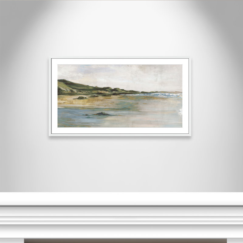 Impression «Tide’s Edge» par Casa Fine Arts, H 23,5 po x l 41,5 po x P 1,25 po, Blanc