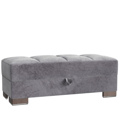 Repose-pieds rembourré en bois avec rangement Primenest Zenaero Collection