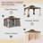 Square Polycarbonate Gazebo – Weather-Resistant-111811892