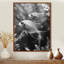 Monogramme d'aquariums de poissons gris gris - Aquariums, salon d'art mural-106113380-106113378