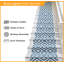 Stair Runner Geometric Flatweave Area Rug-616377618