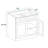 Ready-to-Assemble Standard Kitchen Base Cabinet 33"/36"/39"W x 24"D x 34.5"H in White Shaker-91466279