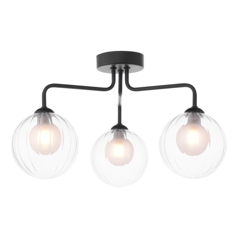 Flush Mount, Matt Black